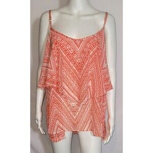 Living Doll Layered Orange Cream Tank Top - Size 3X